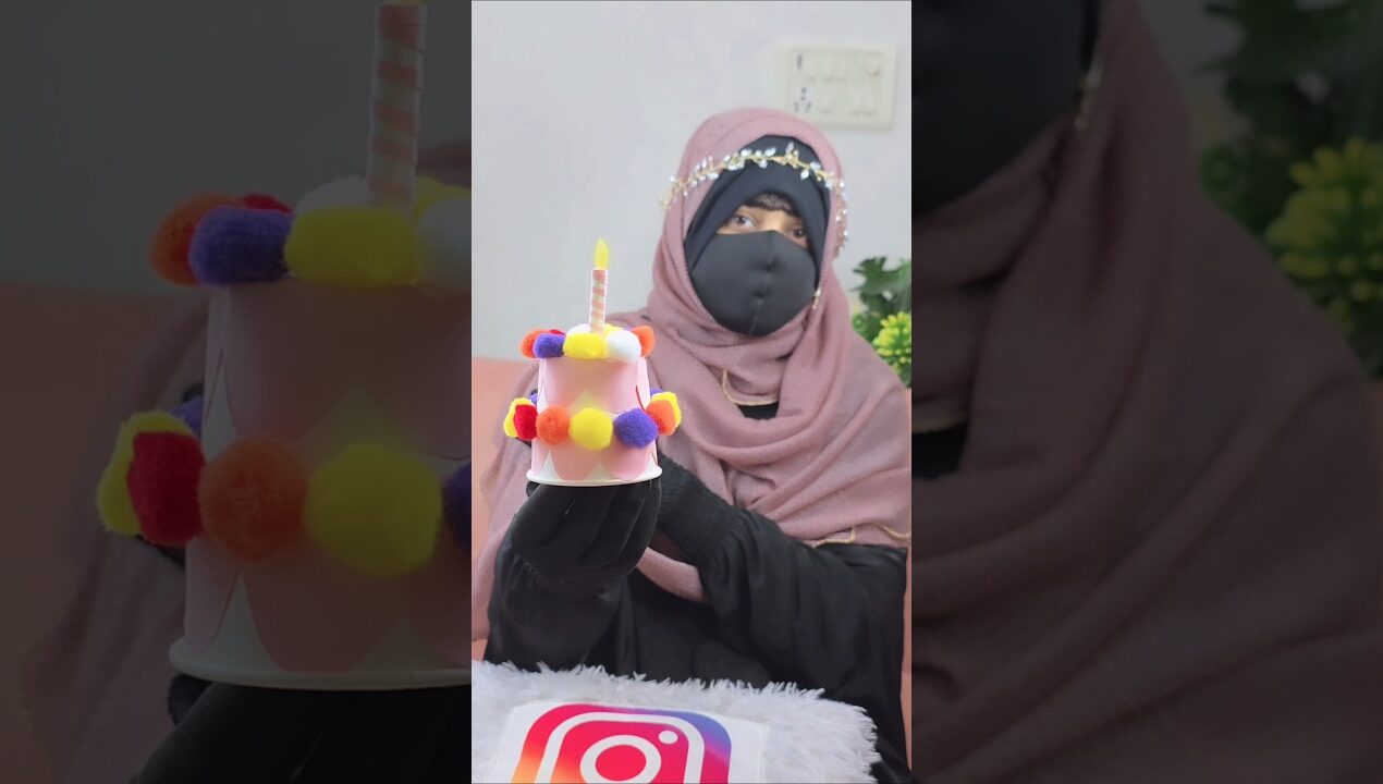 Paper Cup Craft idea for kids/ Cake Craft idea With Paper cup #ytshorts #craft #shorts #viral