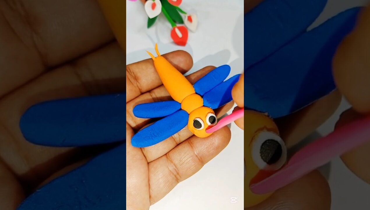 DIY idea How 💞  to make easily craft  with Super clay #trend #clay #music #funny #claycraft #shorts