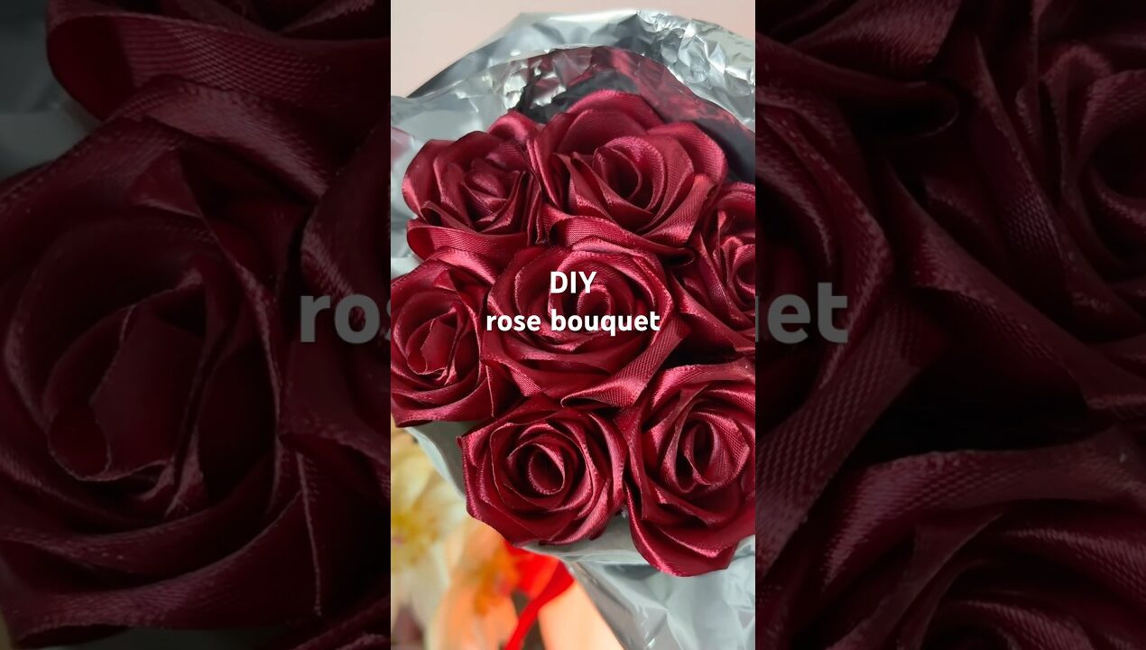 DIY rose bouquet🌹easy gift idea