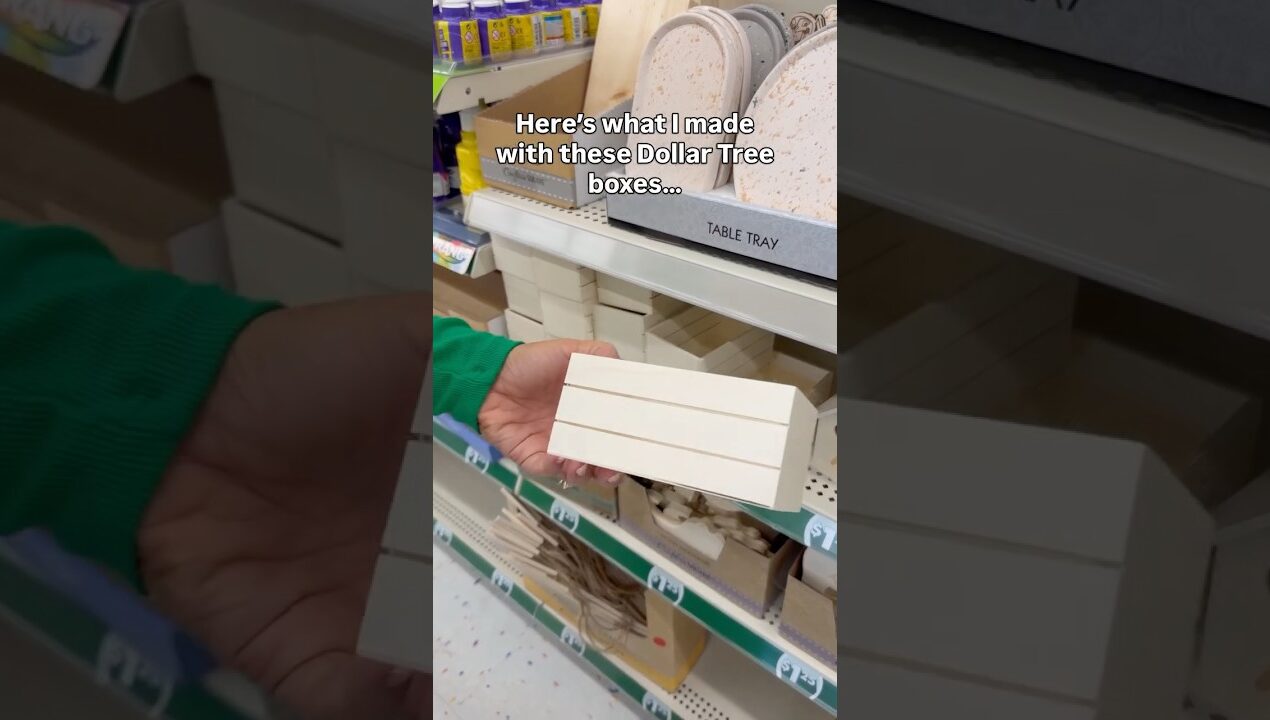 Dollar Tree Wood Box DIY #dollartree