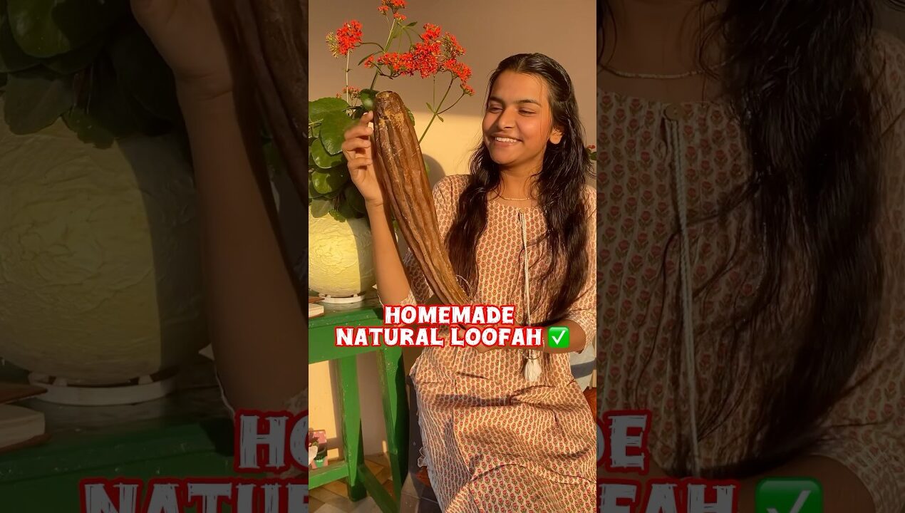 DIY loofah ✅ #shorts #homemade #loofah #diy #craft #naturalbeauty #nature #skincare