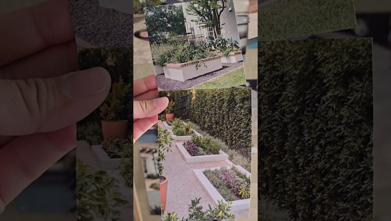 DIY Stucco Block Raised Garden Beds tutorial is UP! 👩‍🌾👨‍🌾 #diyprojects #gardening #gardenbed
