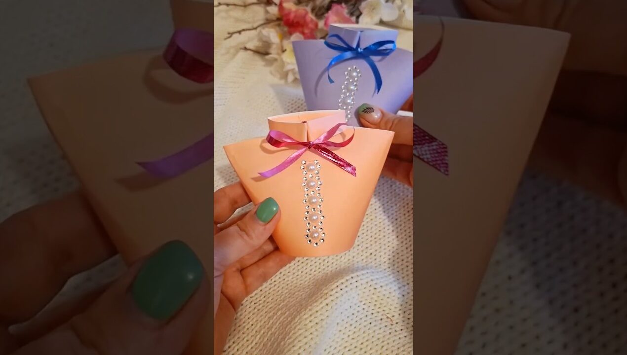 Paper Cup Gift Box / How to MakeGift | Paper Cup Craft Ideas #diy #viral #youtubeshorts