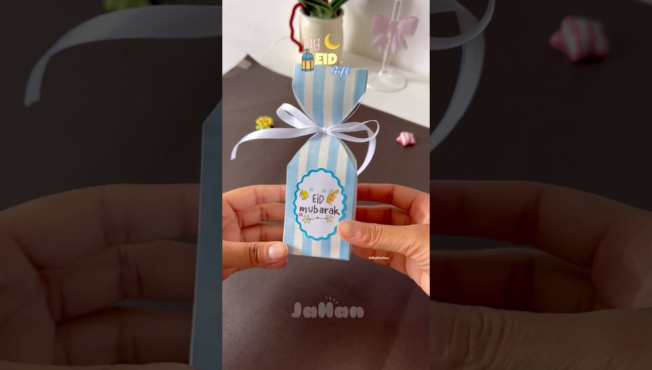 DIY Eid gift box ideas 💝 #diy #craft #shortvideo #giftideas #papercraft