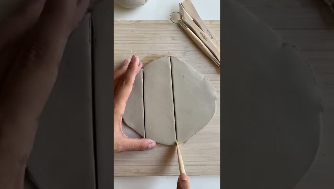 Clay Craft Idea! Funky + Simple Slab Vase with The Crockd Pottery Kit 🙌