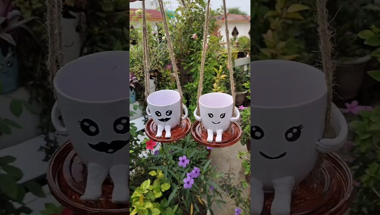 DIY Cute Hanging Planters #diy #cuteplanter #cute #diyplanter