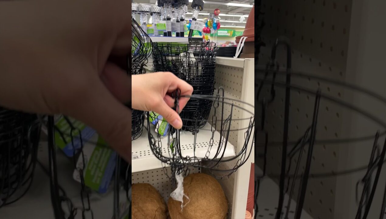 Grab some Dollar Tree hanging baskets and some zip ties… 👀