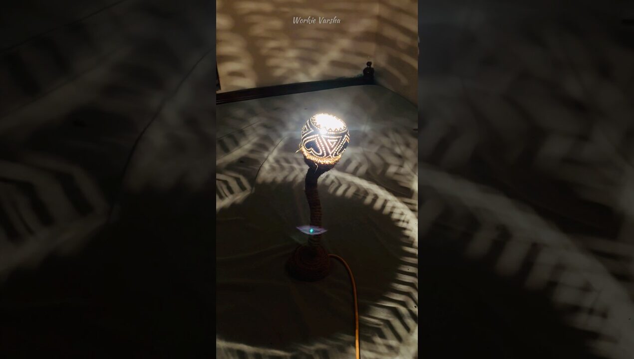 വയ്യാത്ത പട്ടി കയ്യാല കേറണോ 😁😂| Night Lamp Making DIY Craft With Waste Materials ✨