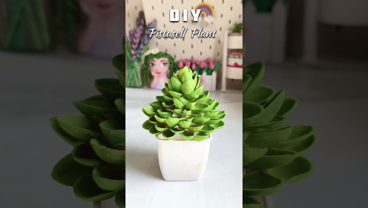 DIY Best Out Of Waste Pistasell craft #shorts #viralshorts #ytshorts #diy #crafts #plants