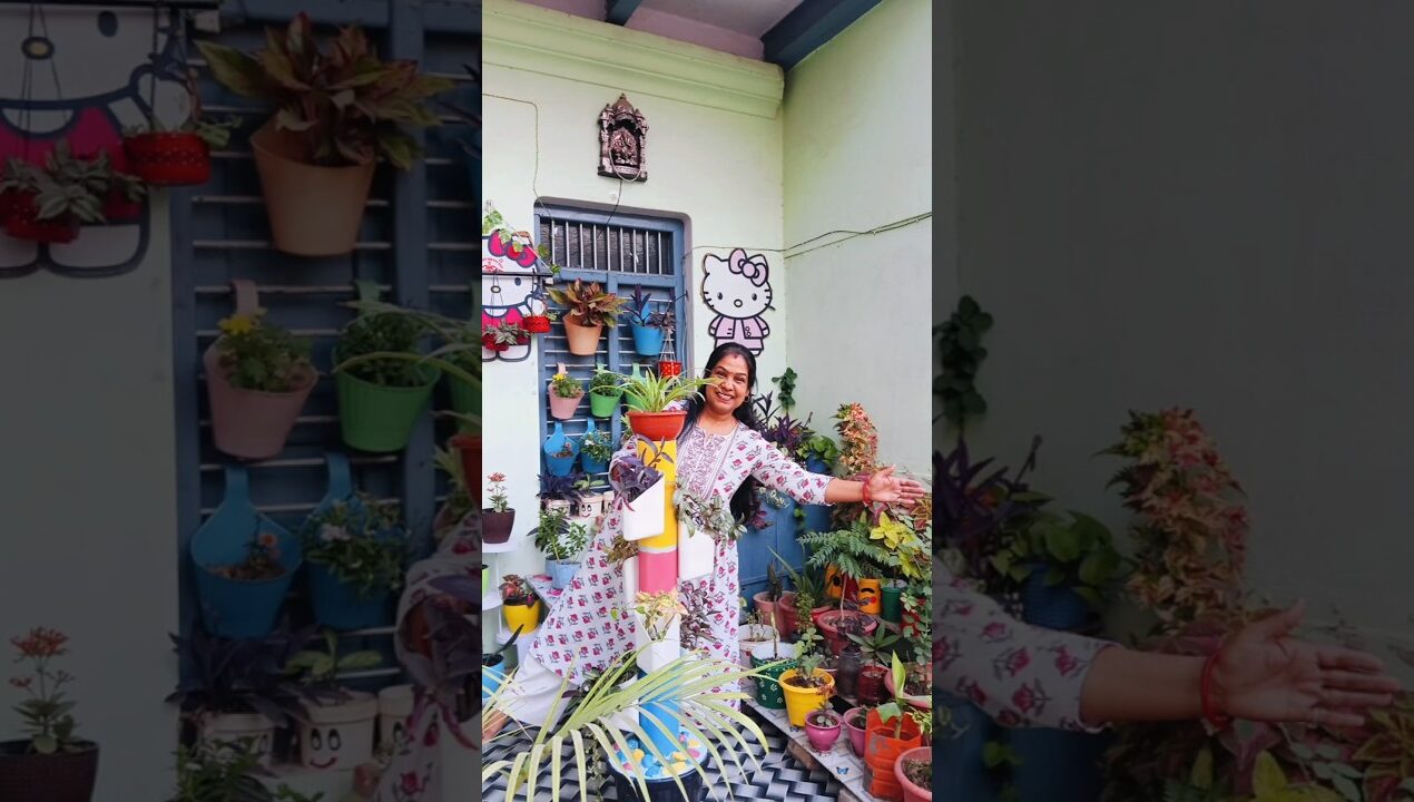 DIY Vertical Garden Tower Idea That Saves Space #diy #shorts #garden #decor #yt #ideas