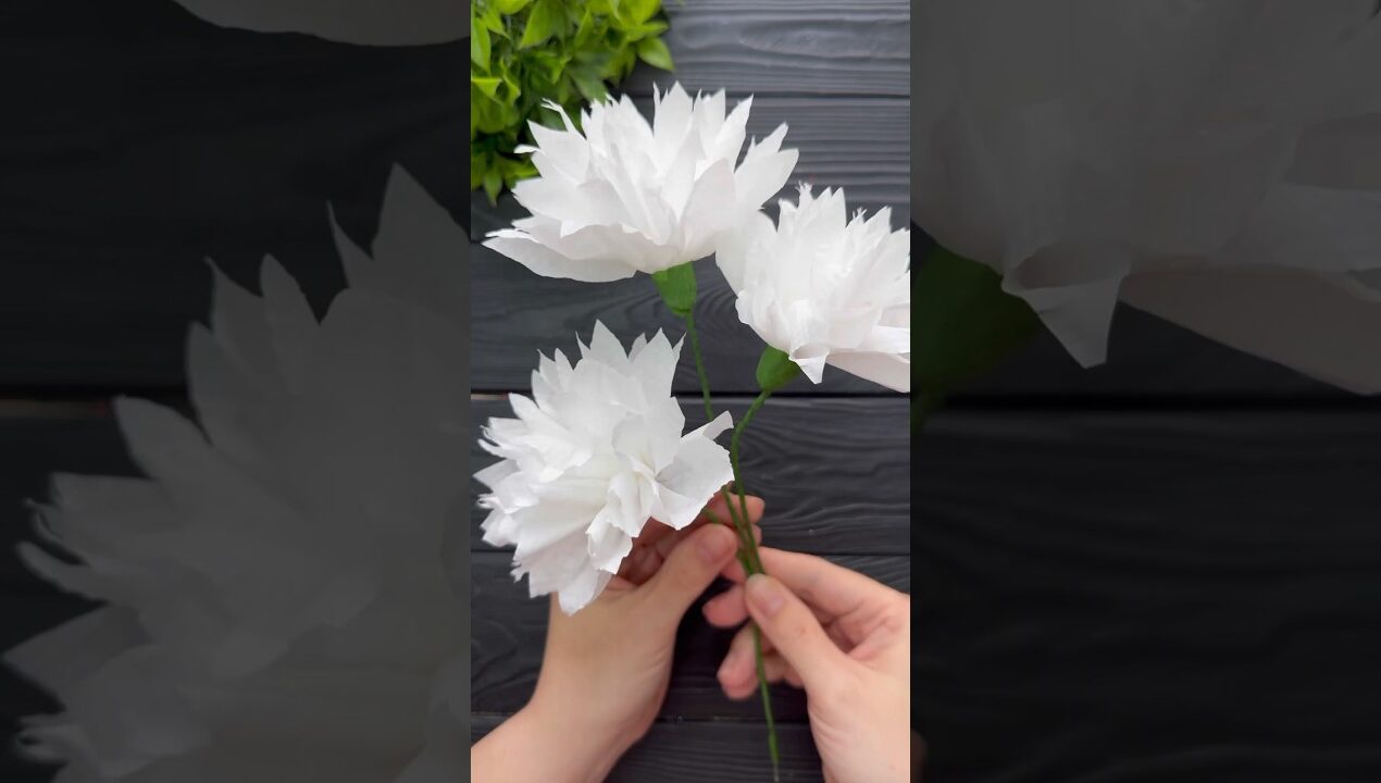 How to make Easy Tissue Paper Flowers  DIY Paper Craft Tutorial