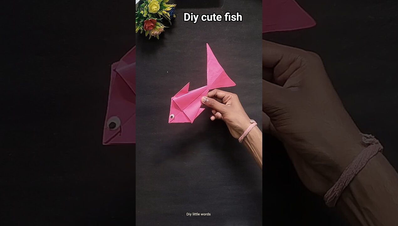 Diy fish toy with Paper 🐟 paper craft ideas | #shorts #origami #papercraft #viral #diy #craft #fish