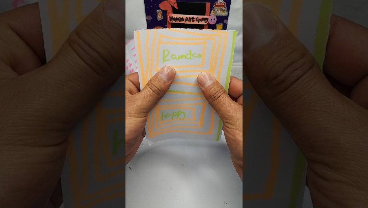 Beautiful Islamic Paper Craft ✨ Easy DIY Ramadan Decoration with Cardboard #shorts #art #diy #craft