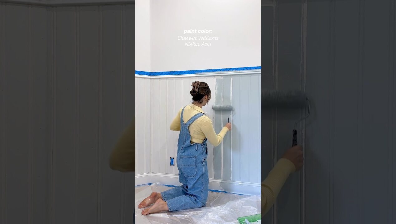 starting the dreamy blue playroom 🩵🎀 #playroom #makeover #diy