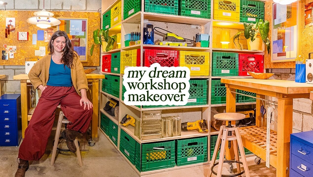 My dream DIY workshop makeover | beautiful, functional AND organized