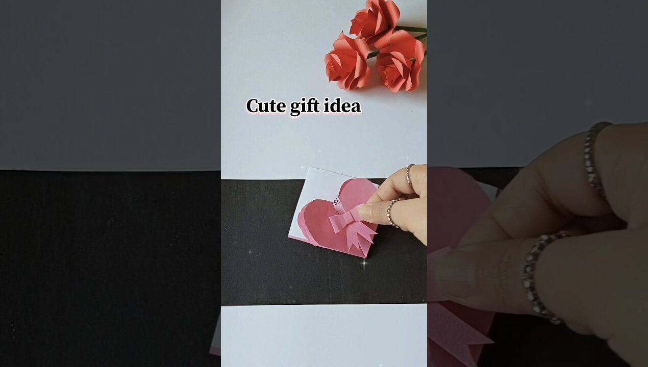 Cute gift ideas | Easy paper craft #gift #craft #shorts #papercraft #cute #diy #youtubeshorts