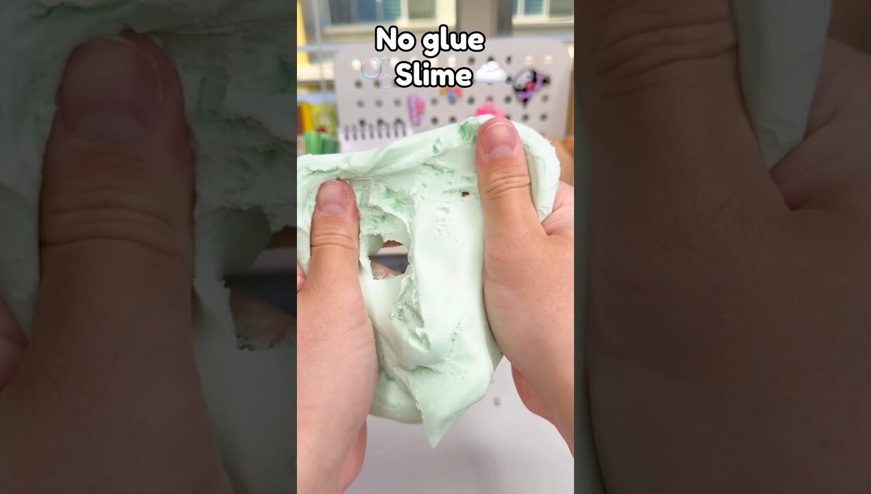 ☁️DIY No Glue Slime🫧!? #papercrafts #cutecrafts #diycrafts #diy #crafts #craft