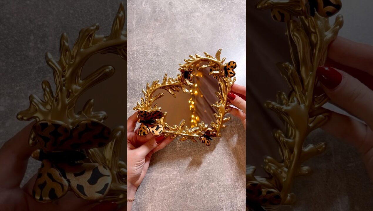 DIY Golden Mirror 💛