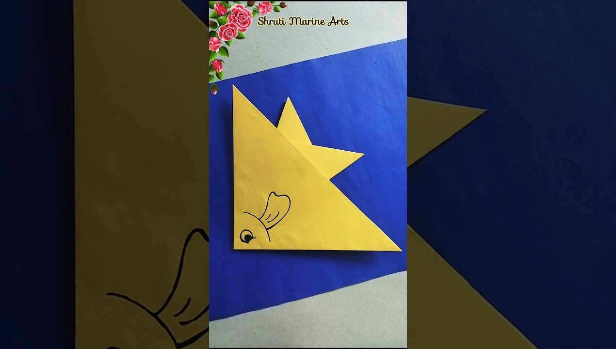 Origami fish |Origami fish easy | Origami easy #shorts #shortsfeed #youtubeshorts #diy #craft #art