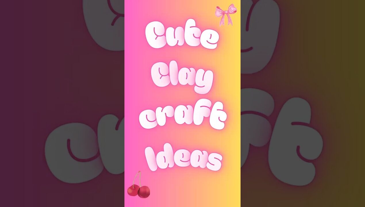 Cute Clay craft ideas #trendingshorts #craft #clayart #ideas #diy #cute
