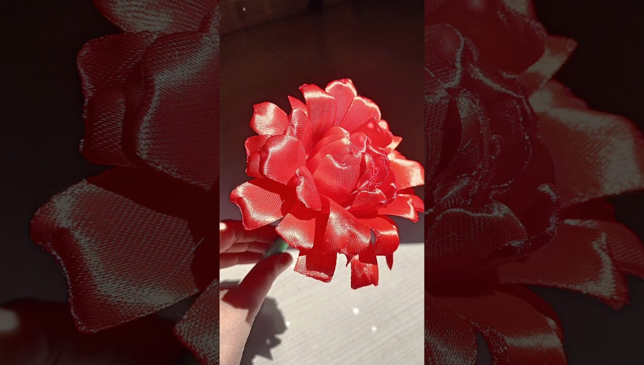 ribbon rose #ytshorts #diy #artandcraft #rose #craftideas #diyideas #homedecor #giftideas #viral