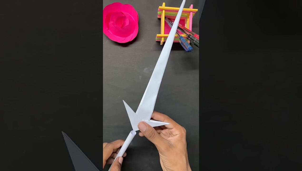 Ninja Weapons with paper😱 #diy#trending #craft#papercraft#shorts #shortsfeed#tricks#trick#papercr