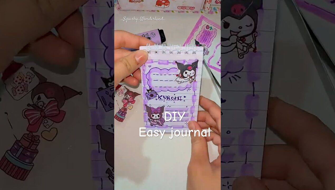 Kuromi Journal in 5 MINS! 🎀 So EASY!
