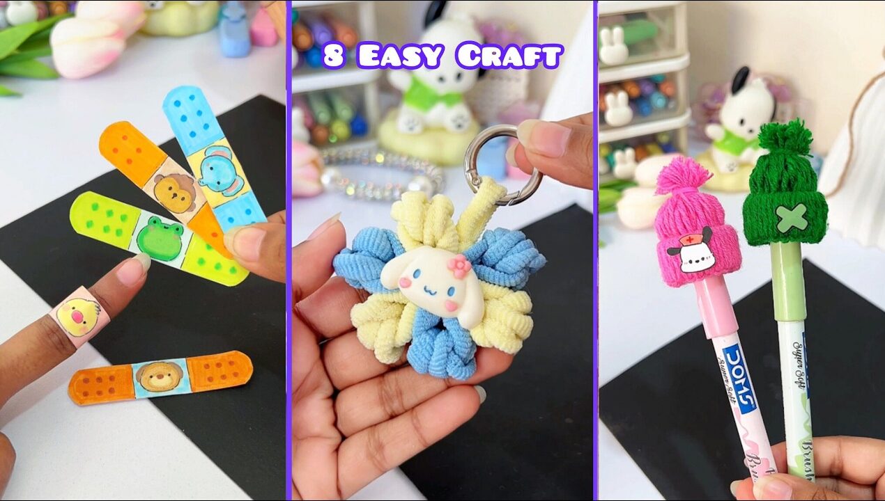 11 Easy craft ideas / miniature craft / how to make / DIY school project. / Helena's Craft