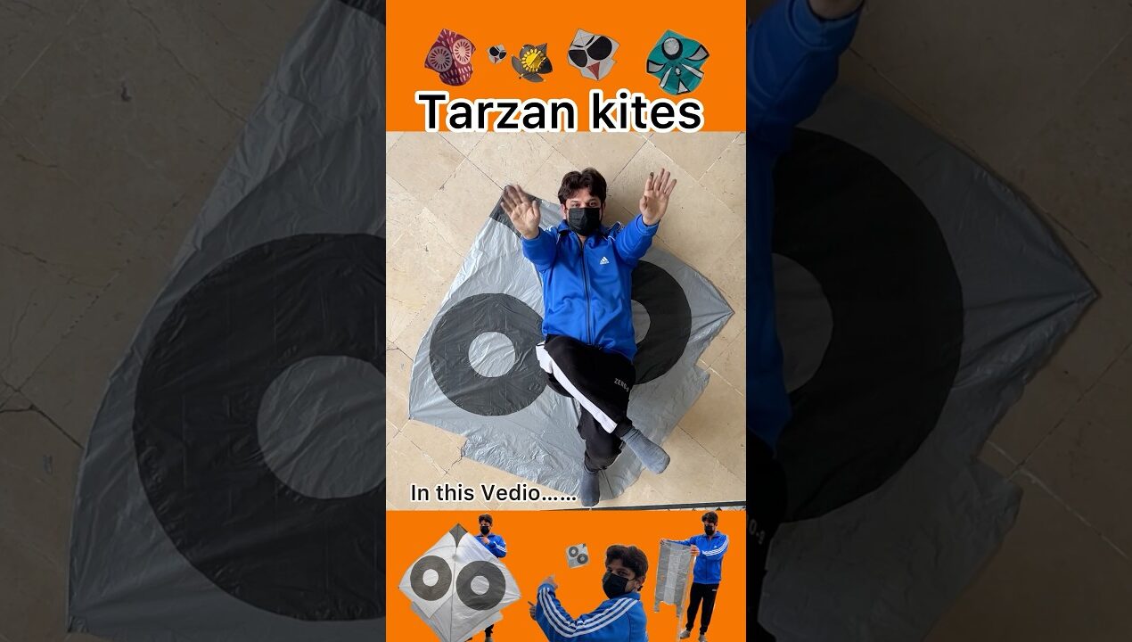 Plastic bag kite making and flying #shoppingbag #kite #how #diy #crafts #tarzankite #lohrikiteflying