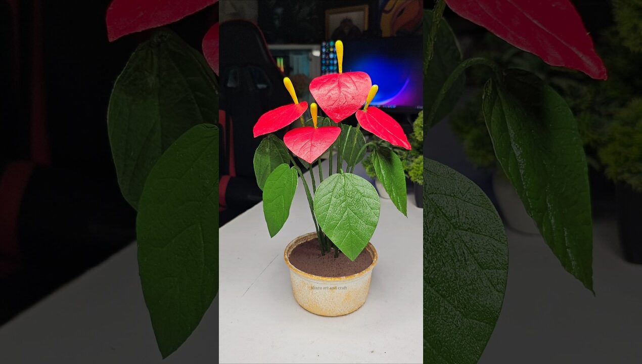 Diy Artificial plant #shorts #short #viral #handmade