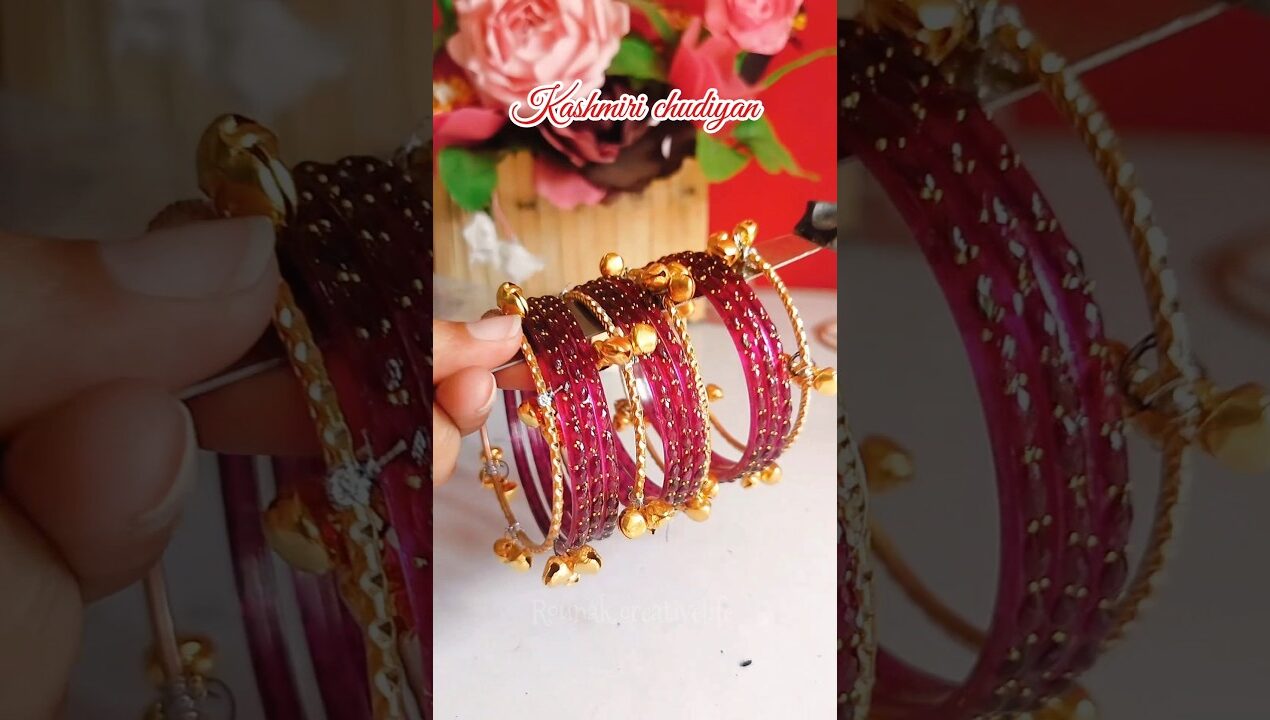 I made Viral kashmiri Bangles| Diy viral bangles #diy |#diyjewelry#handmadejewelry