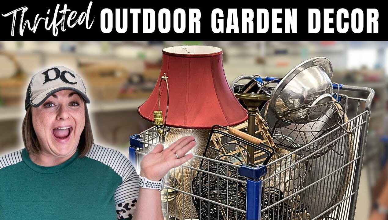 Thrifting For Clever Outdoor Garden Decor You Need To See!