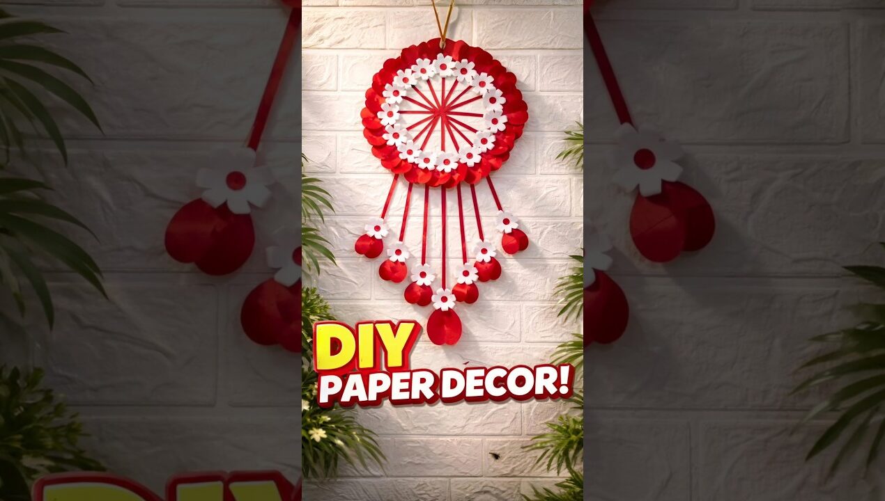 How To Make Beautiful Paper Wall Hangings At Home 🏡 | #diy#craft