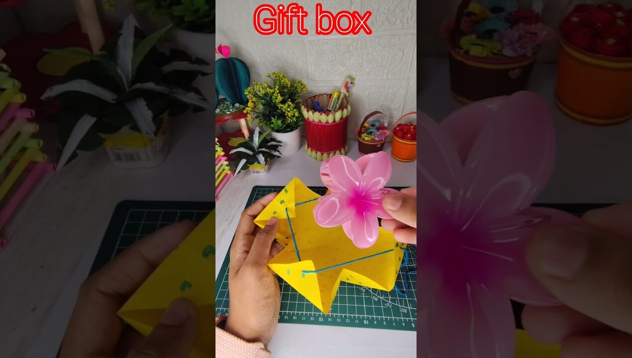 diy paper gift box ideas #diy #paper #craft #ideas #shorts