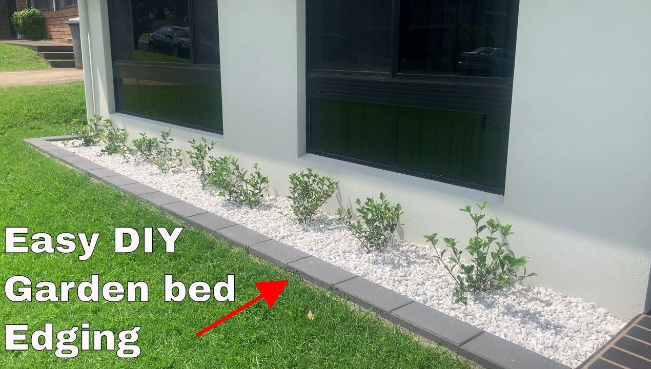 How to make a garden bed edging  – Easy DIY