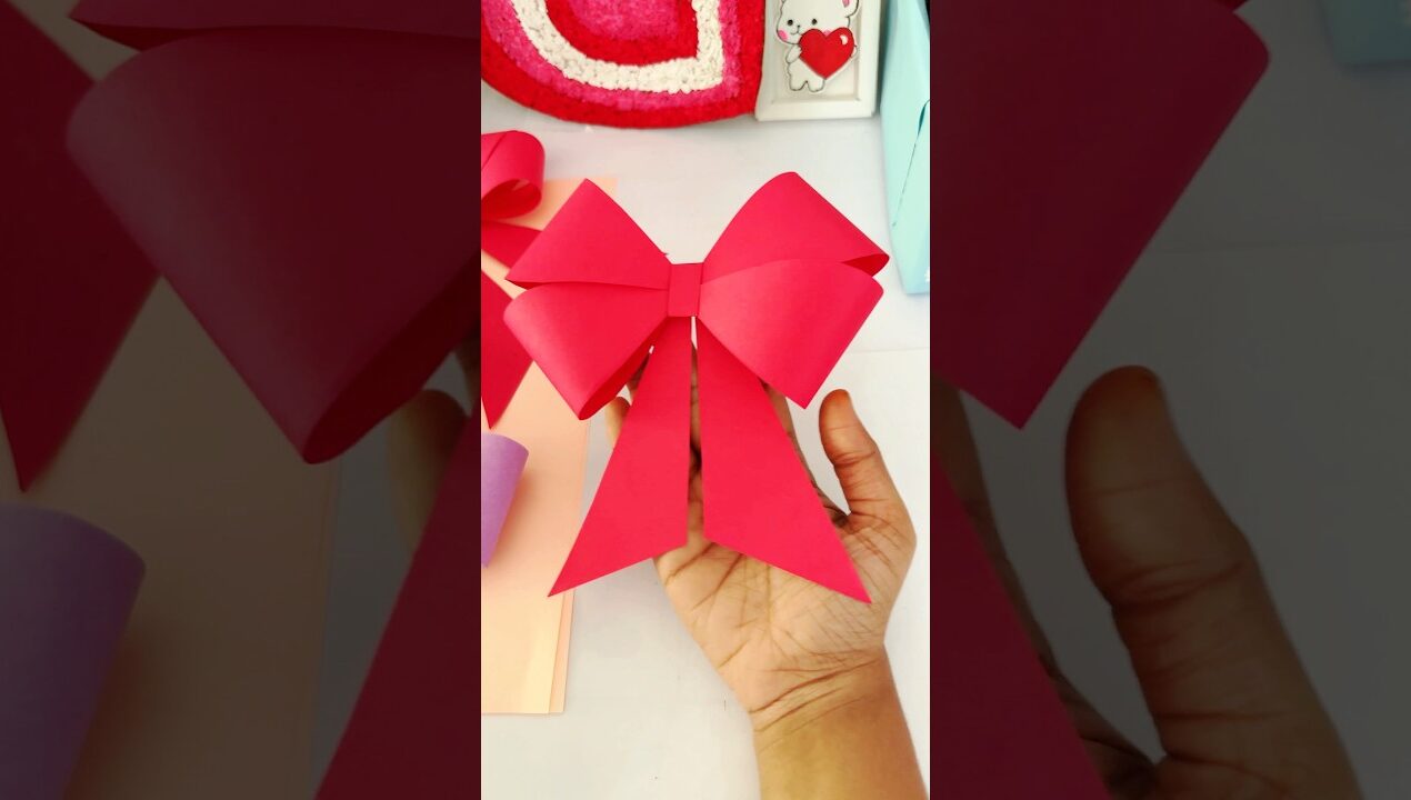 Easy craft ideas with paper 🎀/ cute gift ideas / #shorts  #diy #craft #viral #cute #love #sound