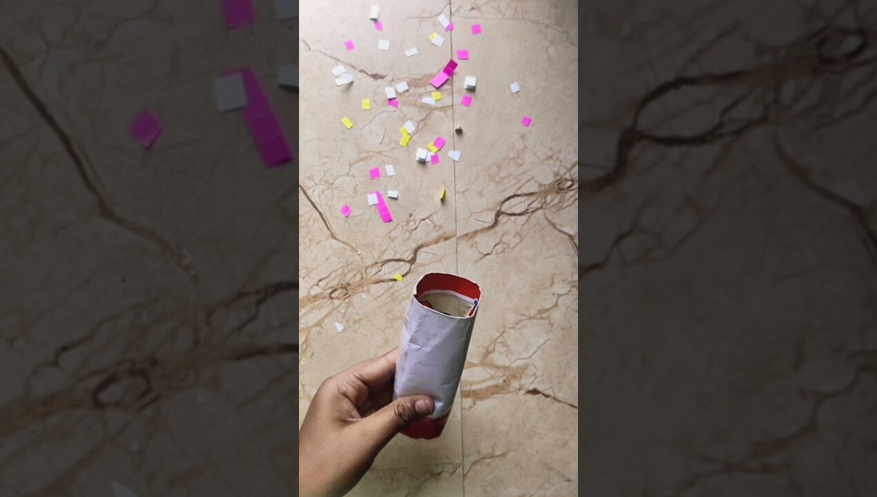 DIY Party Popper For My Birthday #birthday #celebration #party #craft #paper #viral