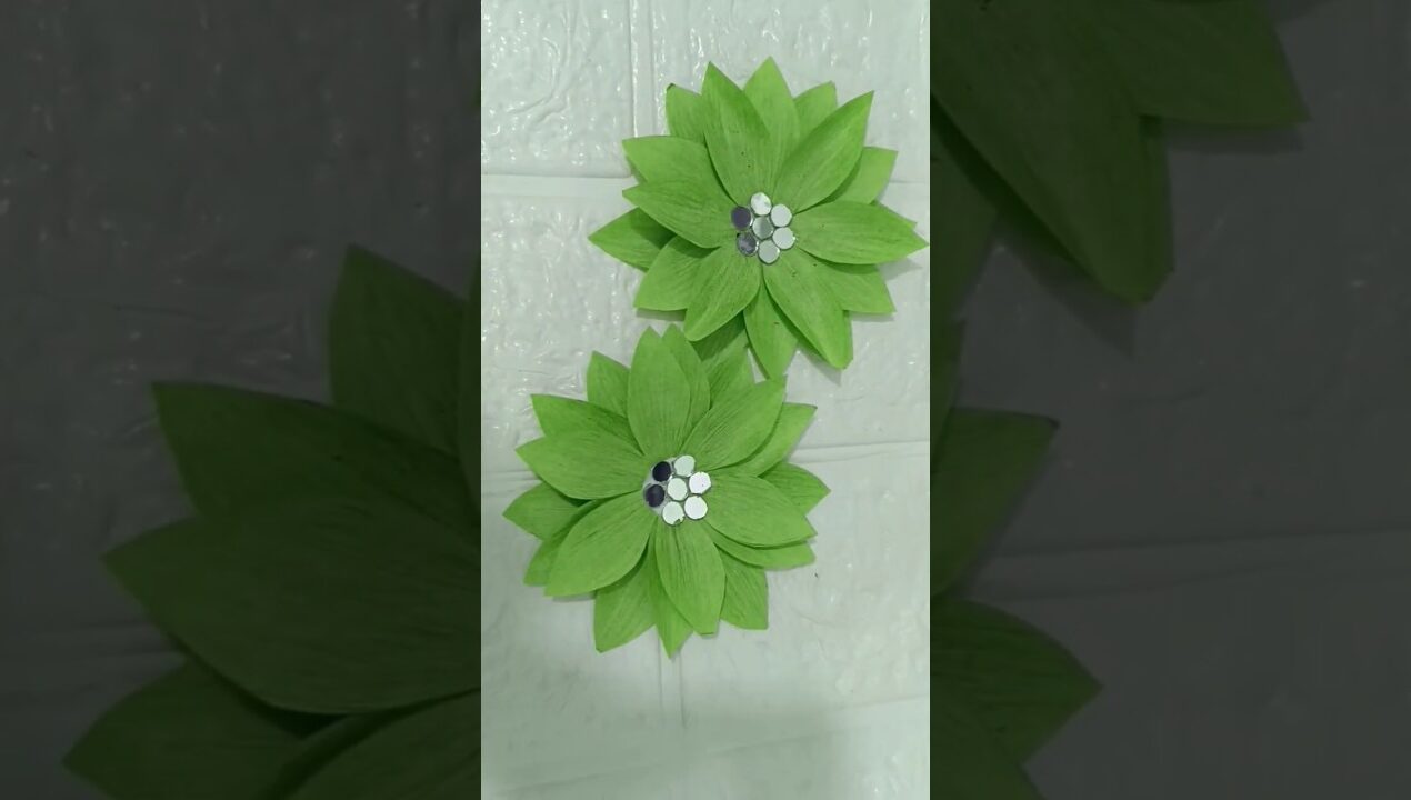Beautiful Paper Flower Craft Ideas 😍#shorts #trending #vairal #youtubeshorts #diy #shortsfeed #art
