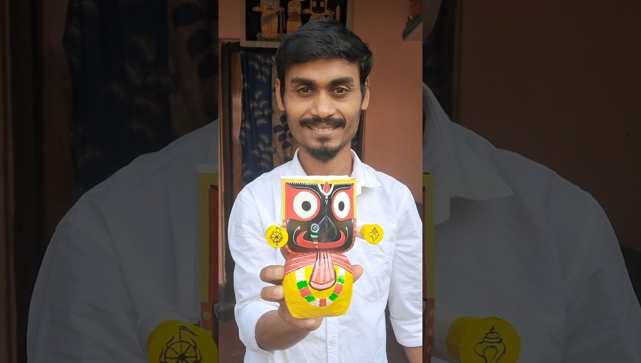 Cardbord se jagannath craft #art #shorts #short #trendingshorts #diy #diy