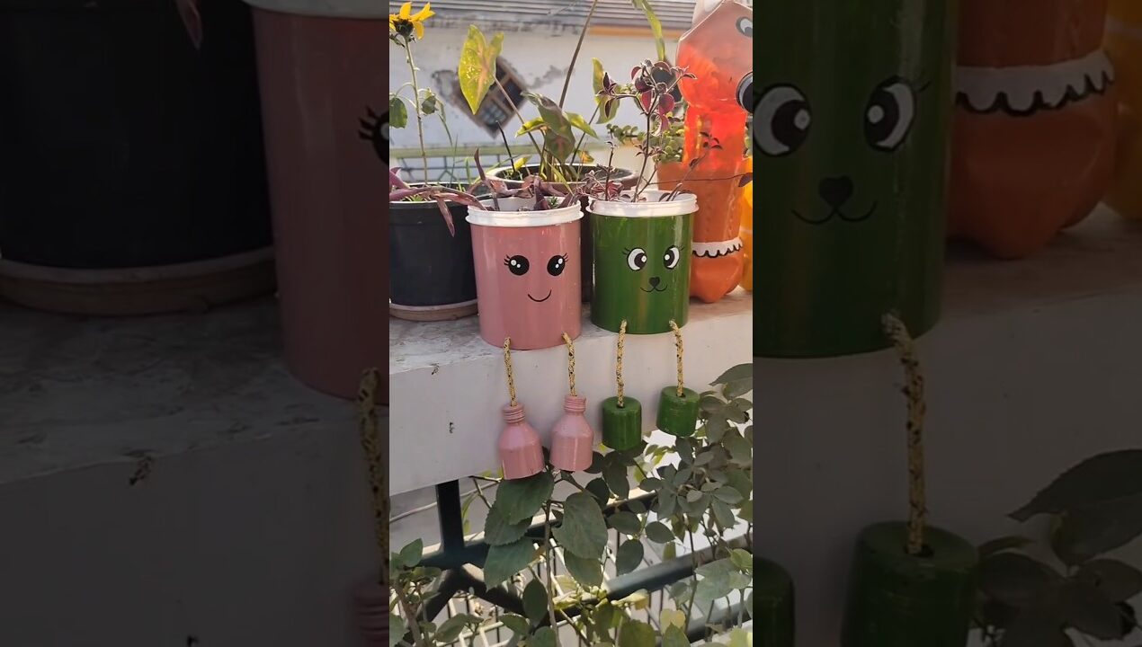 Cute DIY Planters from Trash #diy #planters #craft #art #gardening