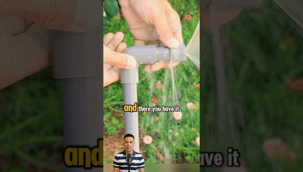 DIY PVC Pipe Garden Sprayer – Easy Watering Hack #shorts