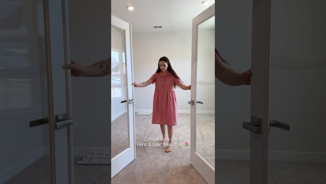 Cottage Core Office Reno 😍 #diy #decor #reno #design