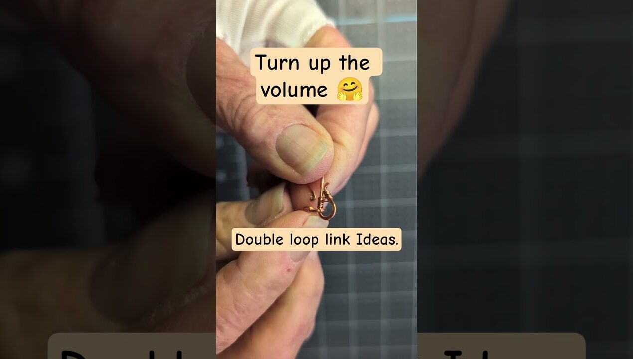 Double loop link Ideas.    #copperwirechainlinks #wirewrapping #diy