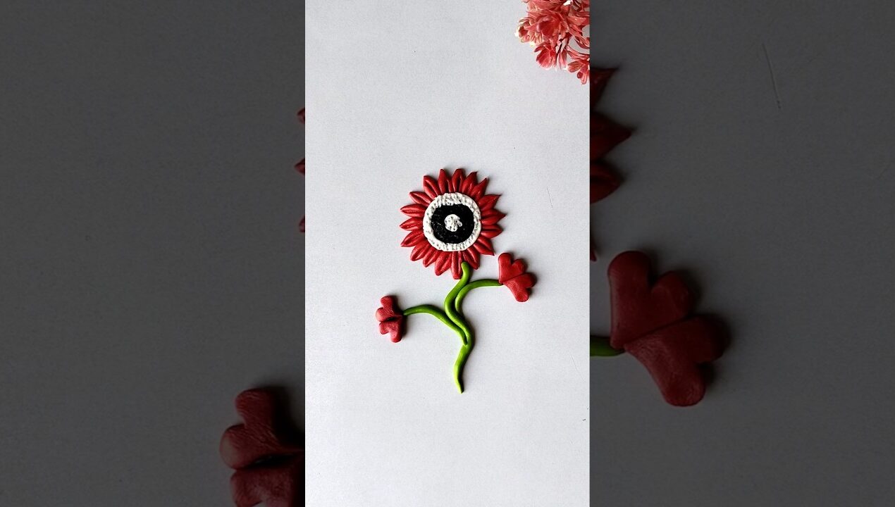 Fun and Creative DIY Crafts and Clay Art Ideas | Clay flower making #shorts #diycraft #clayart #diy