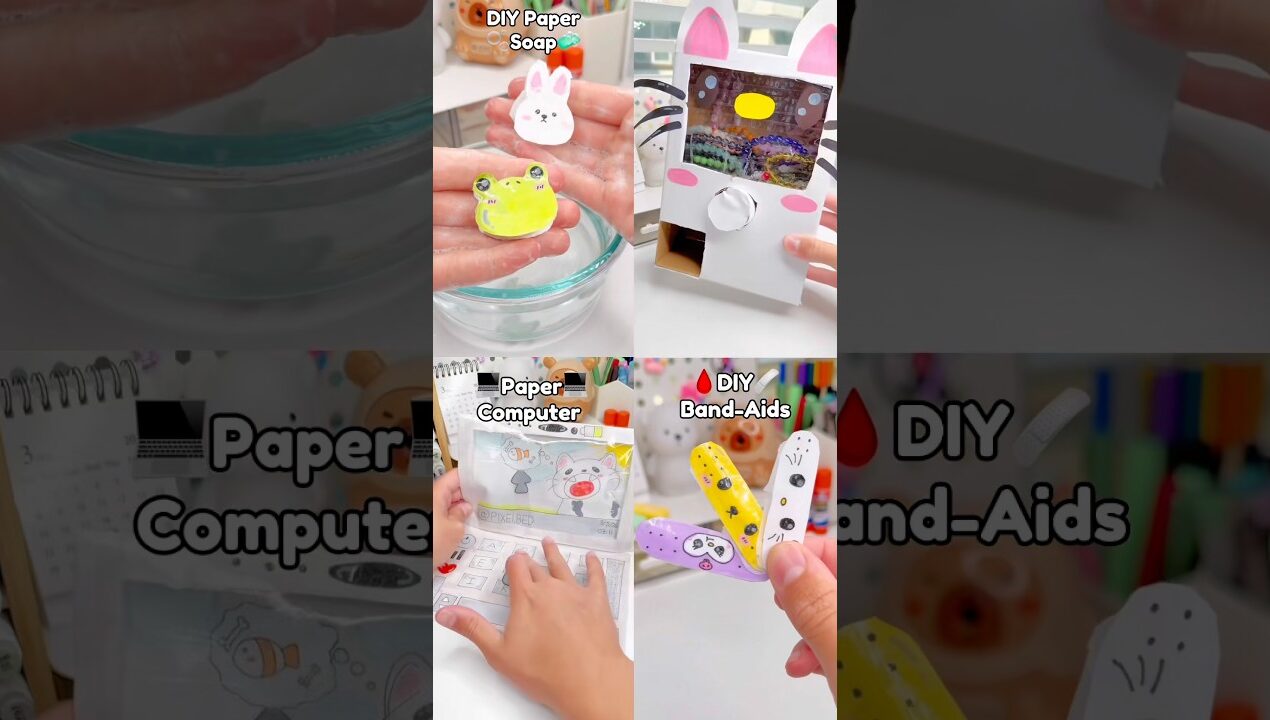 🫧Cute Easy Paper Crafts✨!? #papercrafts #cutecrafts #diycrafts #diy #crafts