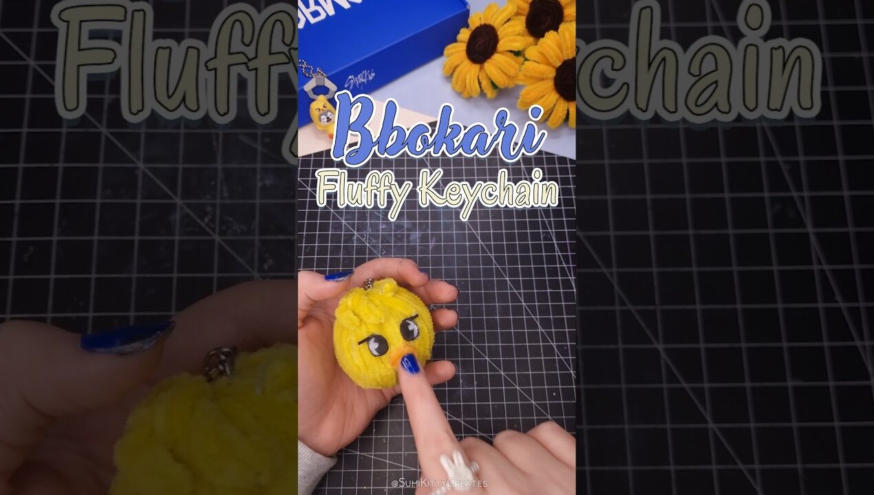 Fluffy #Bbokari Keychain 🐥🤍 Stray Kids DIY #Felix #skzoo #skz #straykids #kpop #kpopdiy