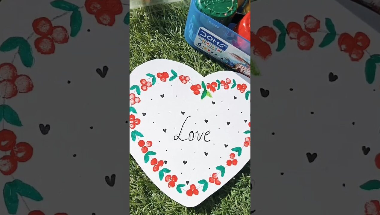 creative ideas 💝🌷#shorts #easy #art #handmade #love #cardcreations #drawing #diy #youtubeshorts