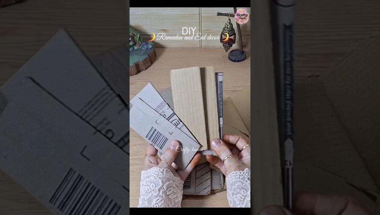 DIY Ramadan Lantern 🌙 #ramadanlantern #ramadandecor #eiddecoration #shorts
