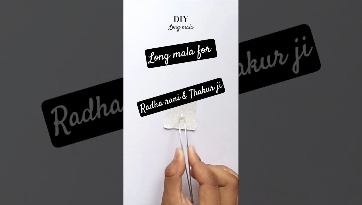 Laddu gopal handmade long mala। Janmastami special #viral #ytshort #short #Diy