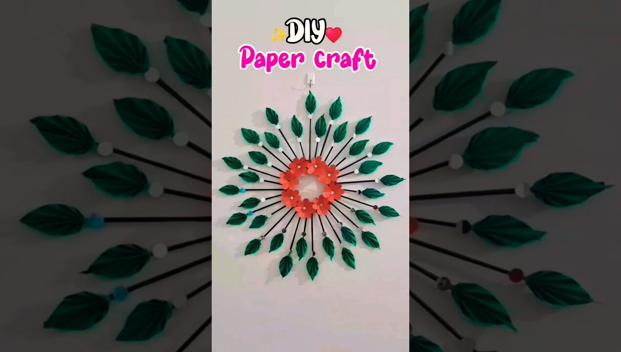 DIY Paper Craft ideas  /✨️Wall hanging craft #diy #shorts #youtubeshorts #trending #craft